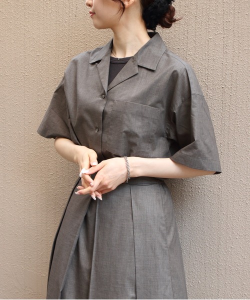Shinzone - シンゾーン シャツジャケット シャツ ブラウス 長袖 ウール 34 グレー SALE 30%OFF】[24AMSBL06]THE SHINZONE(ザ シンゾーン) WOOL