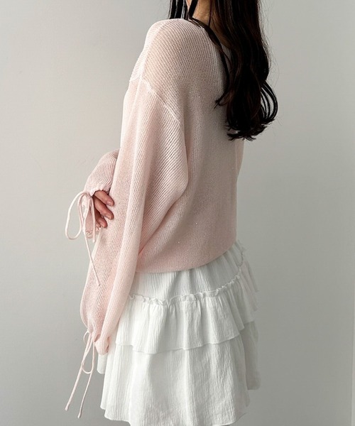 ❤️SALE❤️ヴゼット VOUSETES ニット　スパンコール　セーター　コート OPAQUE.CLIP ニット セーター スパンコールメッシュニット