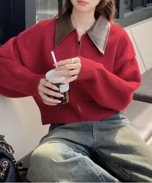 「LADY LIKE」 ニットカーディガン M ブラック レディース_画像6