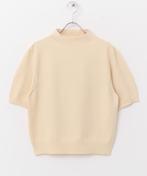 ニット セーター unfil　bottle-neck sweater レディース