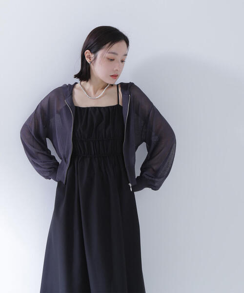 NATURAL BEAUTY BASIC カーディガン シアージップパーカー