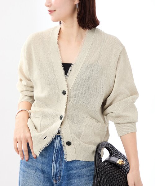VERMEIL par iena カーディガン ペーパーテープヤーン カーデ
