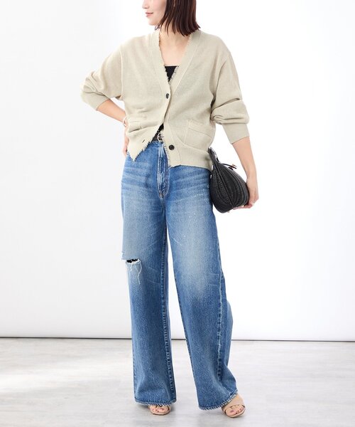 VERMEIL par iena カーディガン ペーパーテープヤーン カーデ
