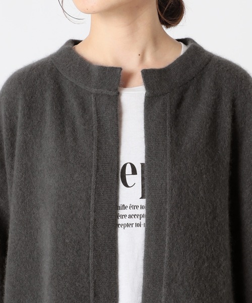 「SLOBE IENA」 ニットカーディガン FREE グレー レディース_画像6