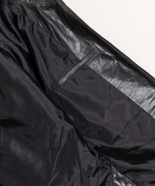 MAISON SPECIAL（メゾンスペシャル） レザーブルゾン 2 ブラック