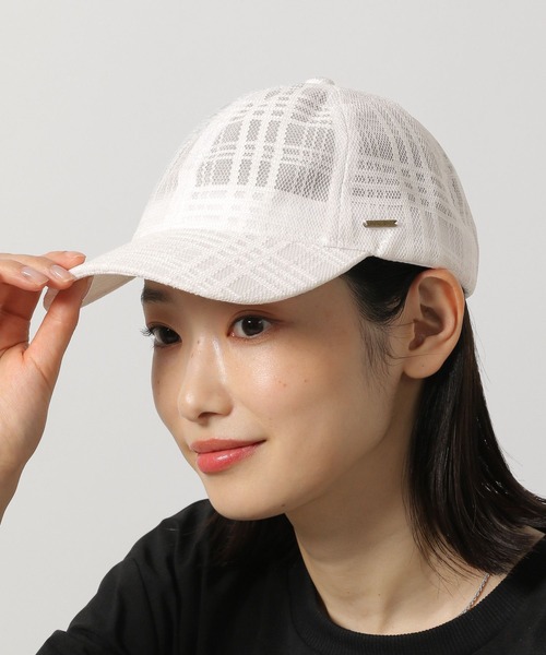 LAKOLE（ラコレ） キャップ 帽子 チェック柄レースキャップ / 304379