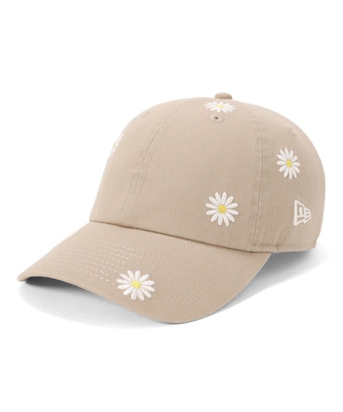 新品未使用2024ATHENA New Yorkベージュ麦わら帽子 花の刺繍付き NEW ERA（ニューエラ） キャップ 帽子 ニューエラキャップ カジュアル