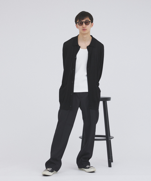 Wrangler〈ランチャードレスパンツ ブラック W38 L30 スラックス〉 Wrangler スラックス 「WEB限定」WRANGLER WRANCHER WIDE