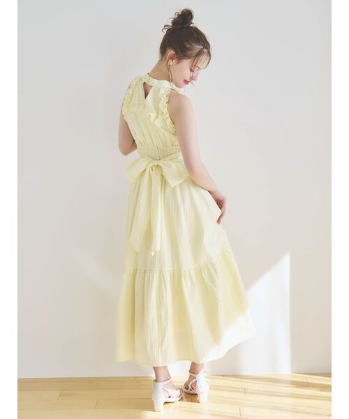 dazzlin アメスリフリルシェイプワンピース dazzlin ワンピース アメスリフリルシェイプワンピース