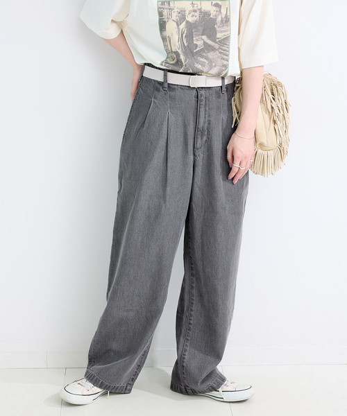 BC.STOCK☆ DU JOUR/デュ ジュール カーブジーンズ36 グレー B.C STOCK ジーンズ デニム デニムパンツ 「追加