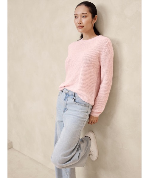 「BANANA REPUBLIC FACTORY STORE」 長袖ニット M ホワイト レディース_画像7