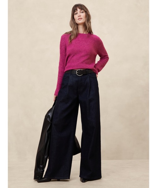 「BANANA REPUBLIC FACTORY STORE」 長袖ニット M ホワイト レディース_画像8