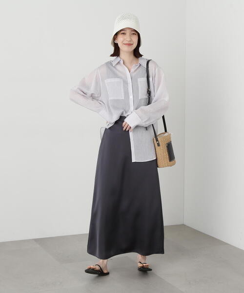 ブラックのロングスカート美品 エックスブラックスカート 大人気シリーズ 見て見てヒップ 足