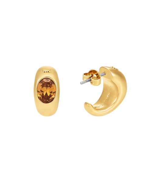 MICHAEL KORS ピアス ゴールド/クリア レディース 人気 MICHAEL KORS ピアス マイケル・コース アクセサリー レディース