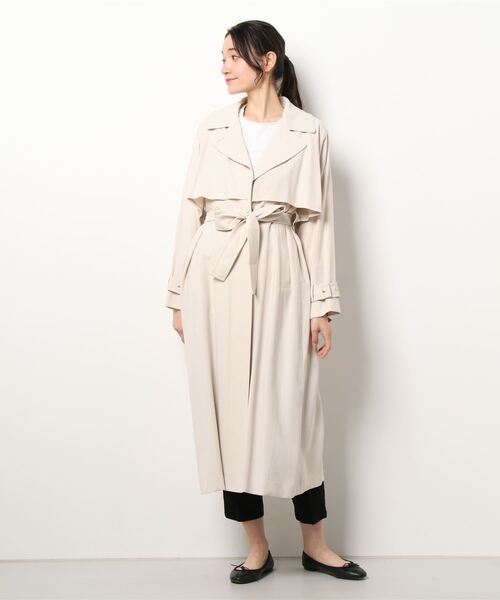 「A part by」 トレンチコート MEDIUM アイボリー レディース
