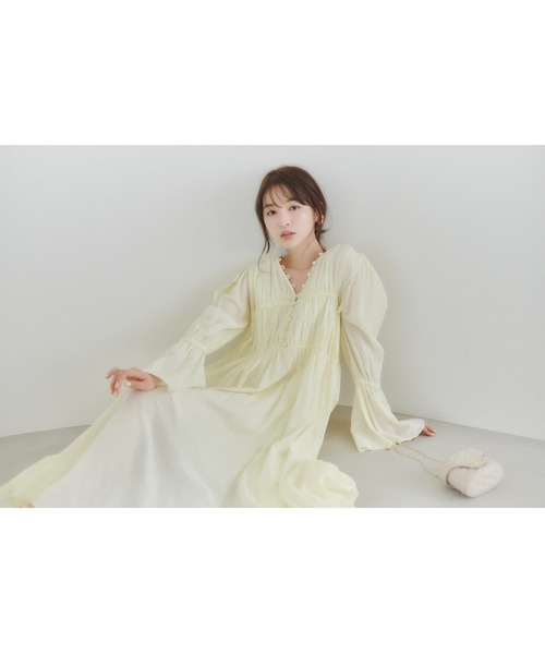 【専用出品】 SNIDEL レディースワンピース SNIDEL SALE50%OFF タフタスカートドッキングニットワンピース
