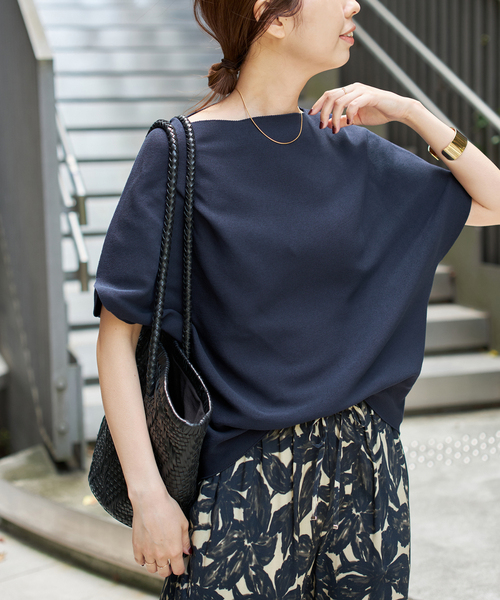 Spick and Span ボートネックニュアンスプルオーバー　美品 追加》ボートネックニュアンスプルオーバー（ニット／セーター