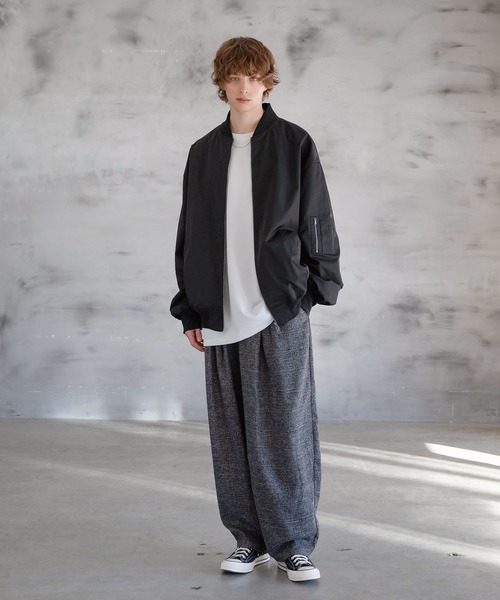 CAT グレー ジップアップジャケット Lサイズ Quilt Jacquard Full Zip Jacket | Saturdays NYC Japan