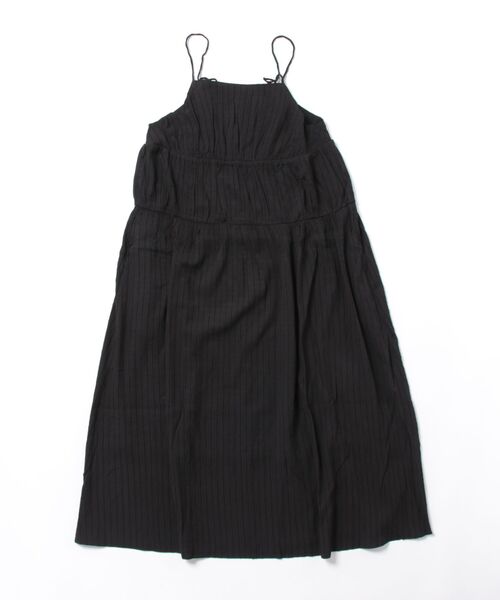 Discoat ワンピース WEB限定格子柄シャーリングティアードキャミ