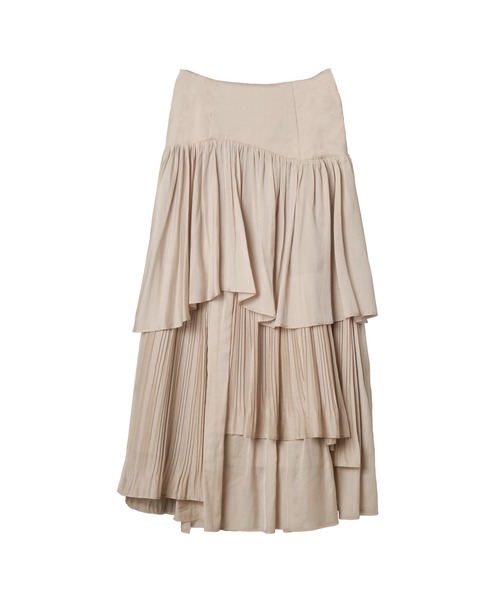 Her lip to スカート Sheer Pleated Tiered Skirt : ZOZOTOWN
