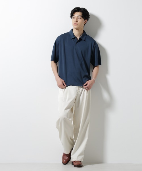 NANO universe（ナノ・ユニバース） ポロシャツ ポンチポロシャツ半袖