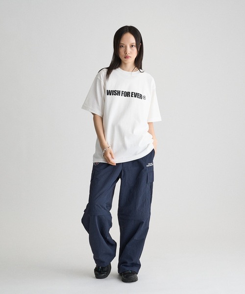 「WISH FOR EVER」 半袖Tシャツ SMALL チャコール メンズ