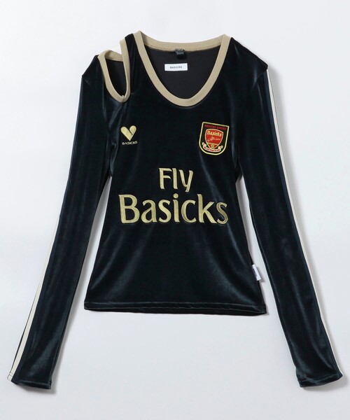 トップス Basicks FOOTBALL SHIRT M BASICKS tシャツ BASICKS/ベイシックス Micro Cut-out Football