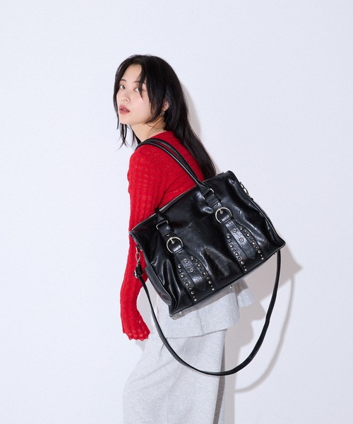 JEANASIS アンティークフェイクレザートート 黒 美品 ジーナシス アンティークフェイクレザートート - メルカリ