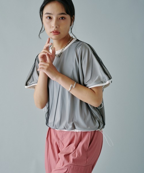 terrace tシャツ オーバーチュールレースボックスプルオーバー