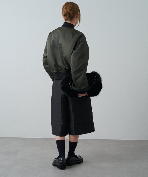 Lui's　オーバーサイズ ノーカラーMA-1 完売品 Lui's（ルイス） ma1 ma-1 NONE リバーシブルMA-1 レディース メンズ