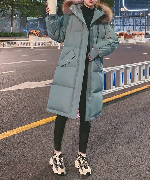 c.u.l ダウンコート ダウンジャケット もっちり 中綿 ロング丈