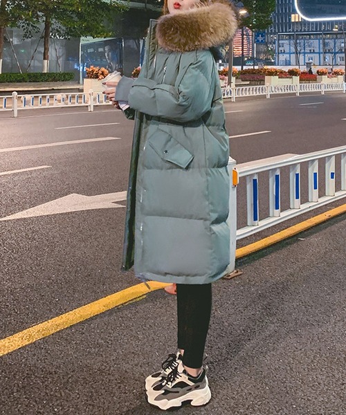 c.u.l ダウンコート ダウンジャケット もっちり 中綿 ロング丈