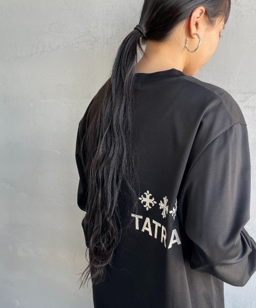 tシャツ 「WEB先行予約」 「TATRAS/タトラス」 BELECI ブランドロゴ ロングスリーブTシャツ レディース メンズ