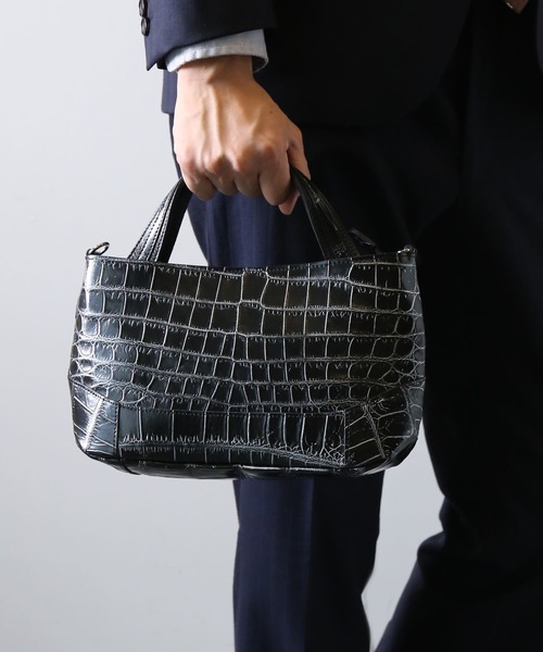 sankyo shokai ハンドバッグ クロコダイルレザー 2way 日本製