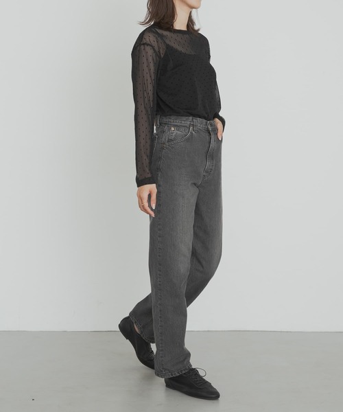 【Lee101xDOORS】別注ストレートデニムパンツ/美品/ミディアム Lee101xDOORS】別注ストレートデニムパンツ/美品/ミディアム