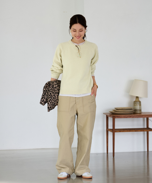 FRAMeWORK（フレームワーク） ニット セーター AQUA クルーネックプル