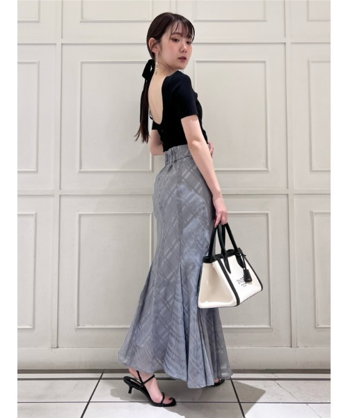 SNIDEL グレー マーメイドスカート 1 SNIDEL（スナイデル） ロングスカート 1 グレー レディース : ZOZOTOWN