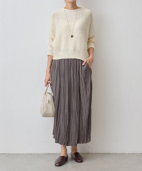 BEARDSLEY 「BEARDSLEY」 ドルマンスリーブニット FREE アイボリー