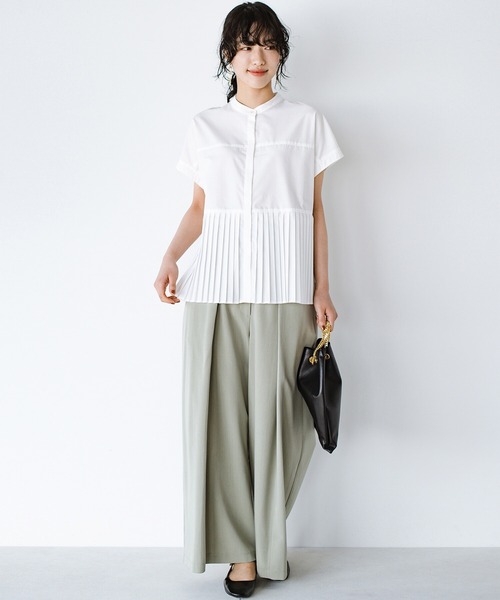 「haco!」 半袖ブラウス 2 オフホワイト レディース_画像2