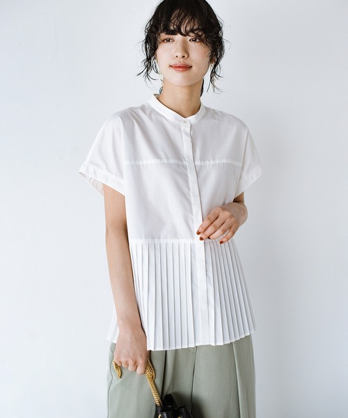 「haco!」 半袖ブラウス 2 オフホワイト レディース_画像4