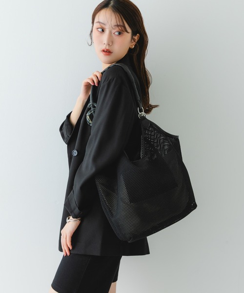新品タグ付き★ RODE SKO フェイクレザーメッシュ　トート　バッグ 楽天市場】プチフェイクレザーメッシュトート／ロデスコ（RODE