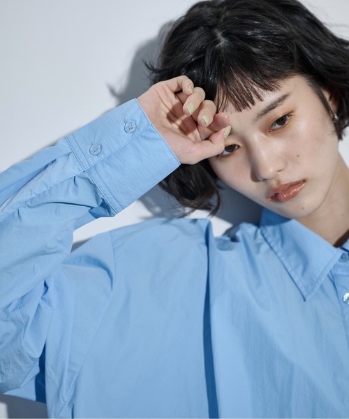 THE Yon シャツワンピース バルーンヘムミニシャツOP : ZOZOTOWN Yahoo