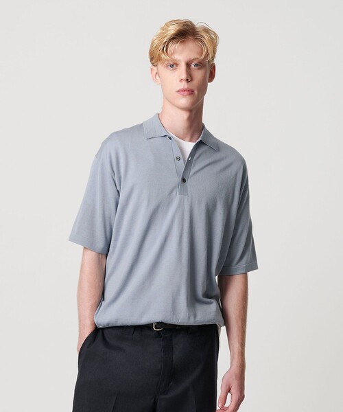 b（メンズポロシャツ）（色：グレー系）｜トップス | ファッション の