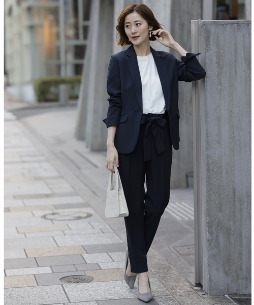 【本日限度】❗️KRIZIAクリッツィアパンツスーツ GeeRA（ジーラ） 「SUCRE」パンツスーツ 9号 ネイビー レディース