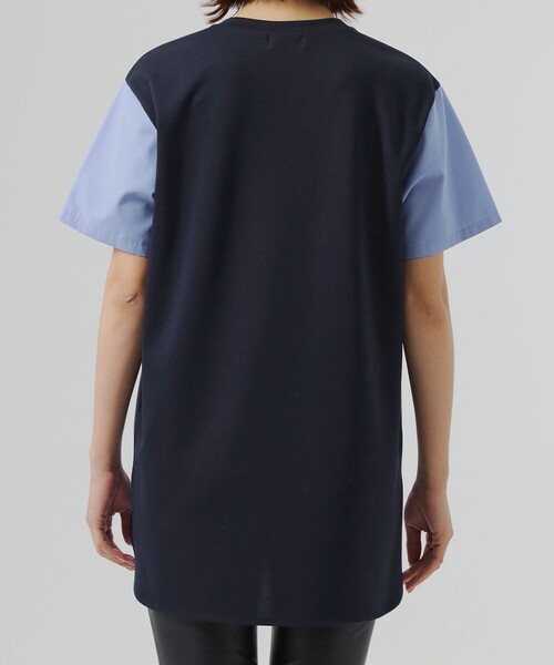 「CAST:」 半袖ブラウス M ネイビー レディース_画像6