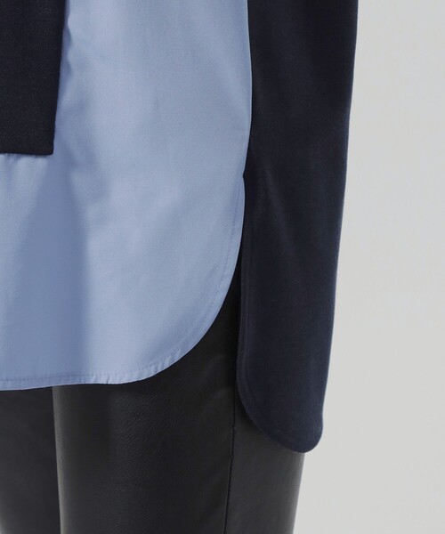 「CAST:」 半袖ブラウス M ネイビー レディース_画像8