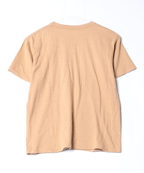 「YOUNG&OLSEN The DRYGOODS STORE」 刺繍半袖Tシャツ 2 ブラウン レディース_画像2