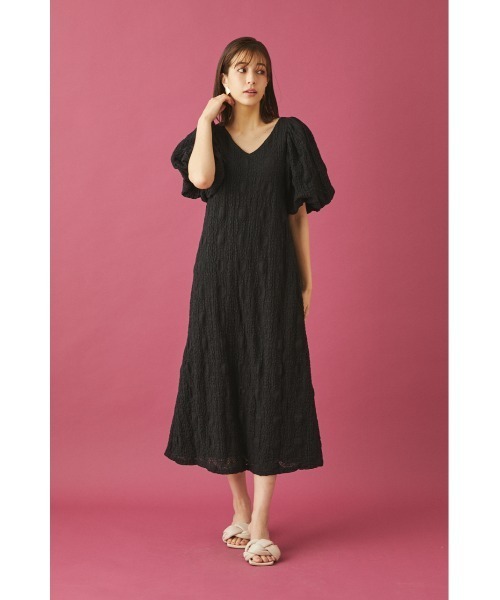 「LILIDIA」 半袖ワンピース SMALL ホワイト レディース_画像3