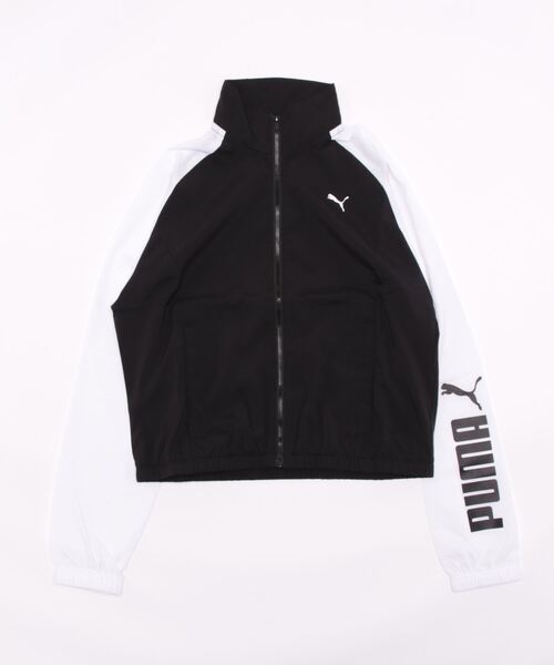 PUMA（プーマ） ジップアップブルゾン LARGE ブラック×ホワイト