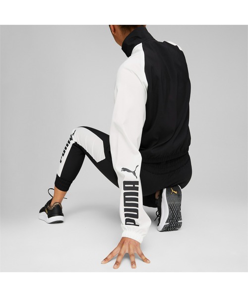 PUMA（プーマ） ジップアップブルゾン LARGE ブラック×ホワイト